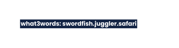 what3words swordfish juggler safari