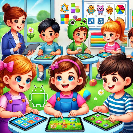 Ilustrasi anak-anak mengikuti kegiatan belajar kreatif